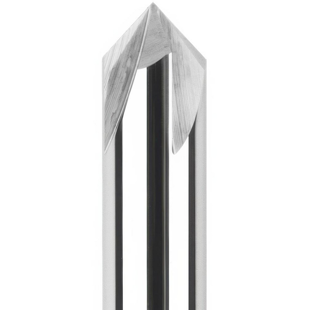 Harvey Tool Chamfer Mill: 3/16" Dia, 3/16" Shank Dia, 60 deg, 2 Flute, Solid Carbide, Single End - 72430