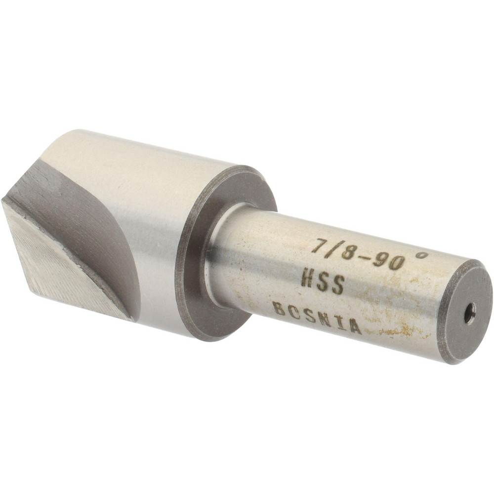 Value Collection Countersink: 7/8" Head Dia, 90.00 deg Included Angle, 1 Flute, High-Speed Steel, Right Hand Cut - SC1090056