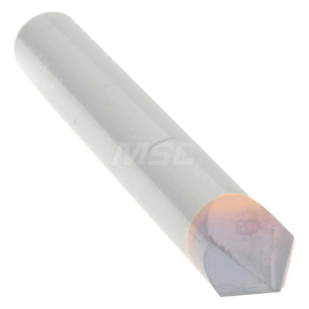 Accupro Chamfer Mill: 1/4" Dia, 1/4" Shank Dia, 60 deg, 2 Flute, Solid Carbide, Single End - 2500079