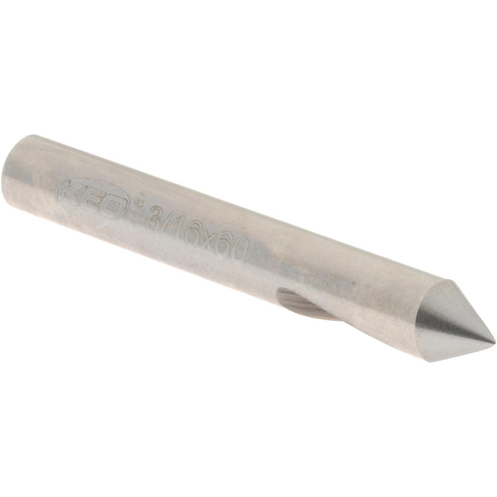 M.A. Ford® Countersink: 3/16" Head Dia, 60.00 deg Included Angle, 1 Flute, High-Speed Steel, Right Hand Cut - 61018701