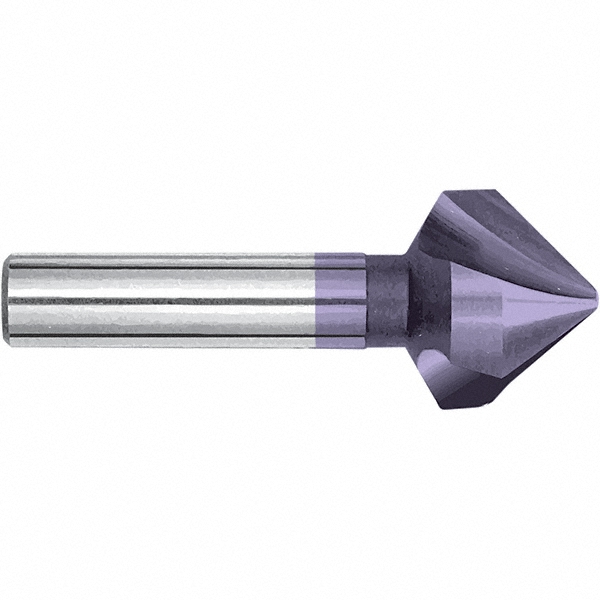 Hertel Countersink: 1" Head Dia, 110.00 deg Included Angle, 4 Flute, High-Speed Steel, Right Hand Cut - GX89335756