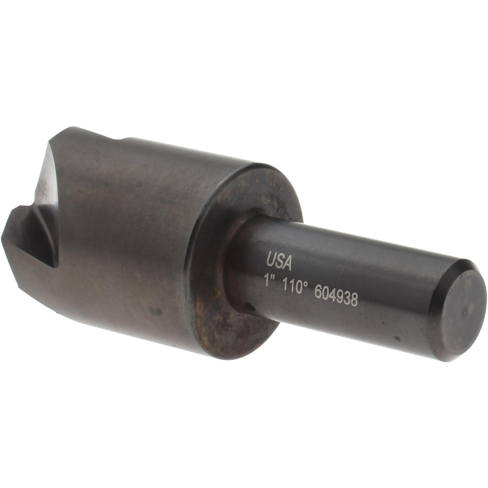 Hertel Countersink: 1" Head Dia, 110.00 deg Included Angle, 4 Flute, High-Speed Steel, Right Hand Cut - GX89335756