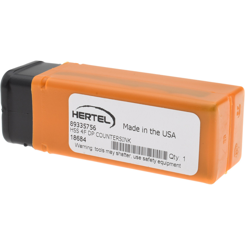 Hertel Countersink: 1" Head Dia, 110.00 deg Included Angle, 4 Flute, High-Speed Steel, Right Hand Cut - GX89335756