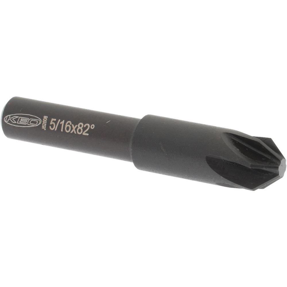 M.A. Ford® Countersink: 5/16" Head Dia, 82.00 deg Included Angle, 6 Flute, High-Speed Steel, Right Hand Cut - 79031202