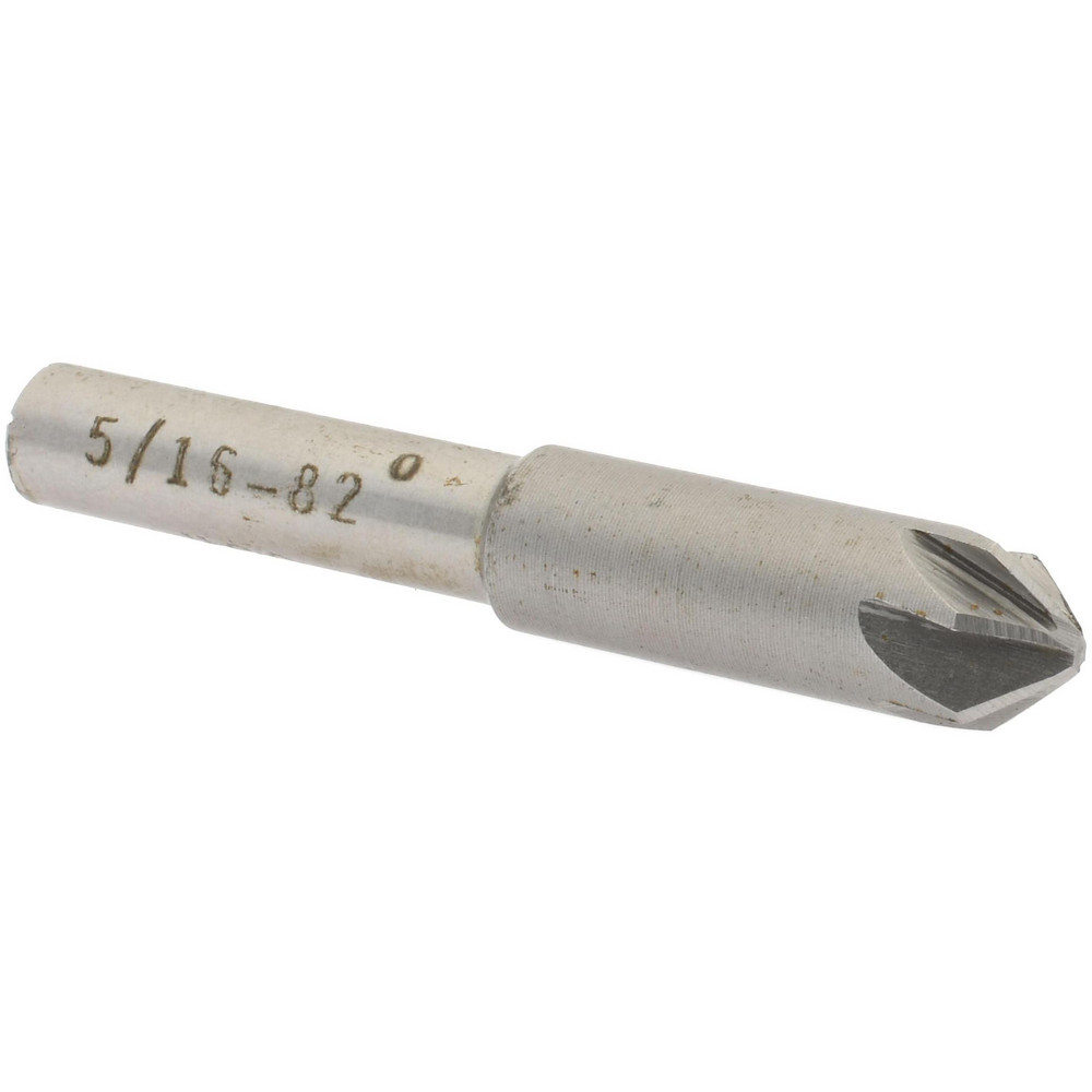 M.A. Ford® Countersink: 5/16" Head Dia, 82.00 deg Included Angle, 6 Flute, High-Speed Steel, Right Hand Cut - 79031202