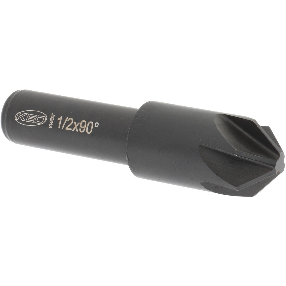 Melin Tool Countersink: 1-1/4" Head Dia, 90.00 deg Included Angle, 4 Flute, High-Speed Steel, Right Hand Cut - 18688