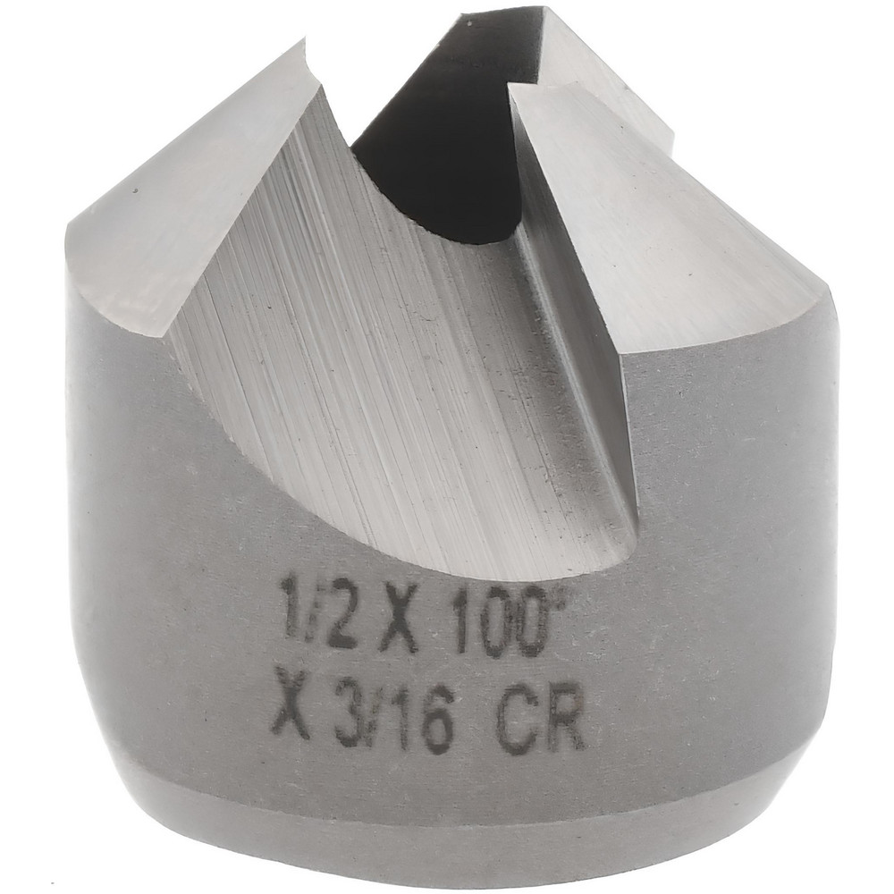 Made in USA 7/16" Cutter Head Dia, 1/8" Pilot Hole Dia, High Speed Steel Reverse Countersink - 180-4J