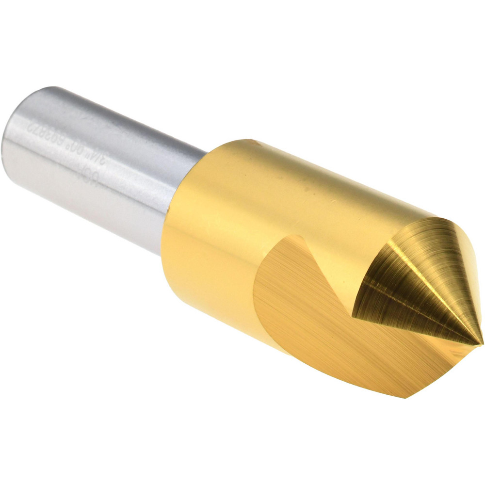 Melin Tool Countersink: 3/4" Head Dia, 90.00 deg Included Angle, 1 Flute, Cobalt Steel, Right Hand Cut - 18168