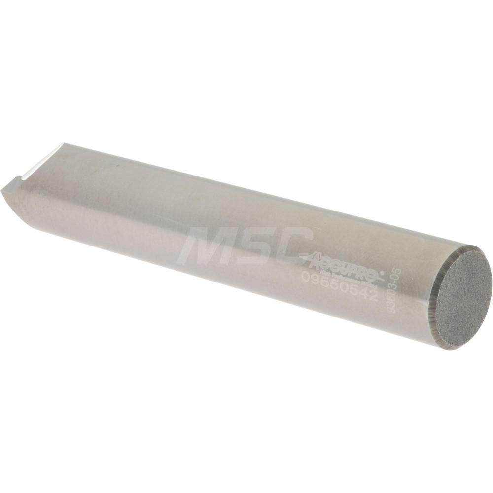 Accupro Chamfer Mill: 1/2" Dia, 1/2" Shank Dia, 120 deg, 2 Flute, Solid Carbide, Single End - 2500066