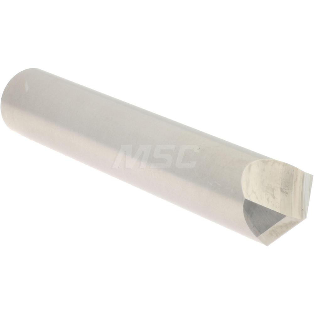 Accupro Chamfer Mill: 1/2" Dia, 1/2" Shank Dia, 120 deg, 2 Flute, Solid Carbide, Single End - 2500066