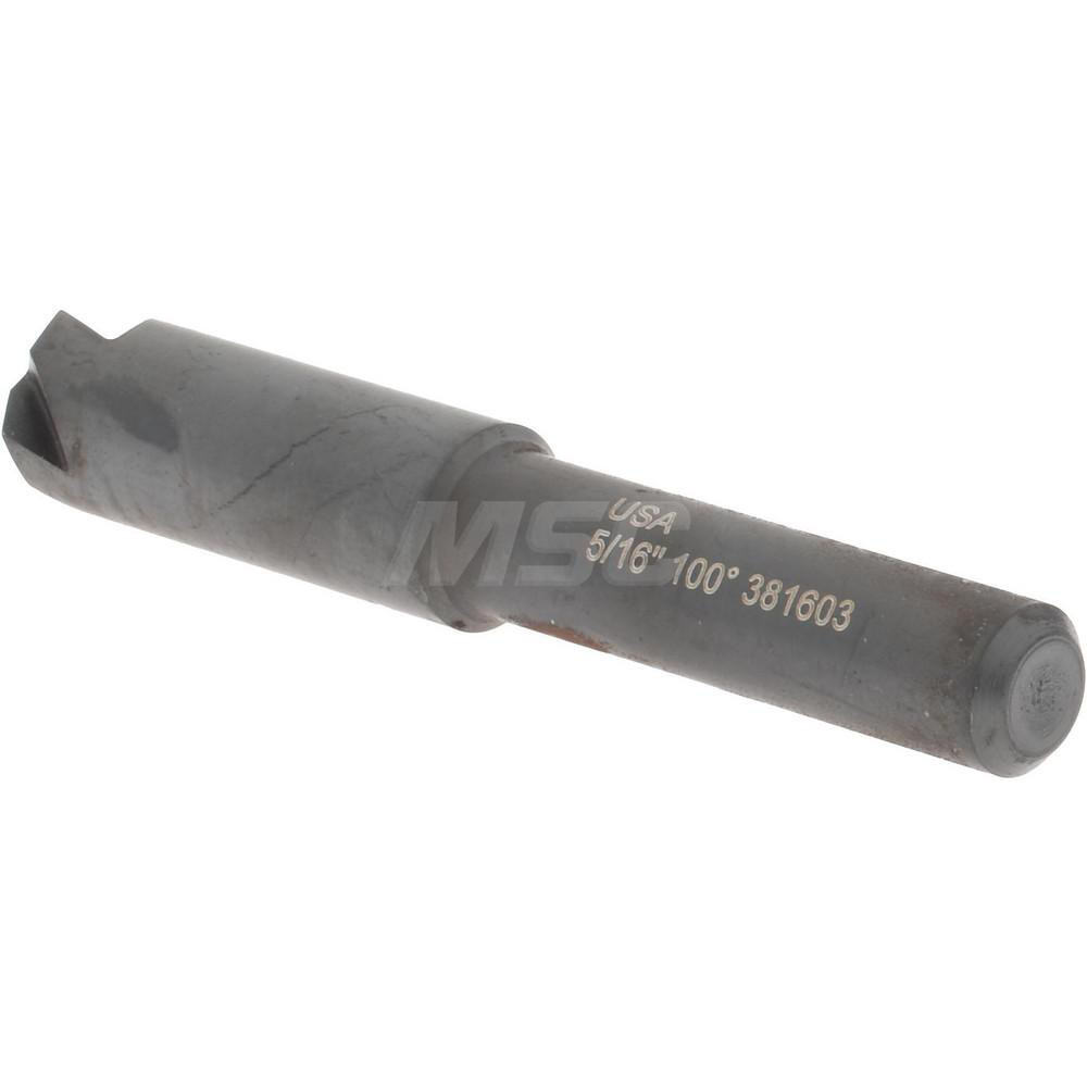 Hertel Countersink: 5/16" Head Dia, 100.00 deg Included Angle, 4 Flute, High-Speed Steel, Right Hand Cut - GX89336531