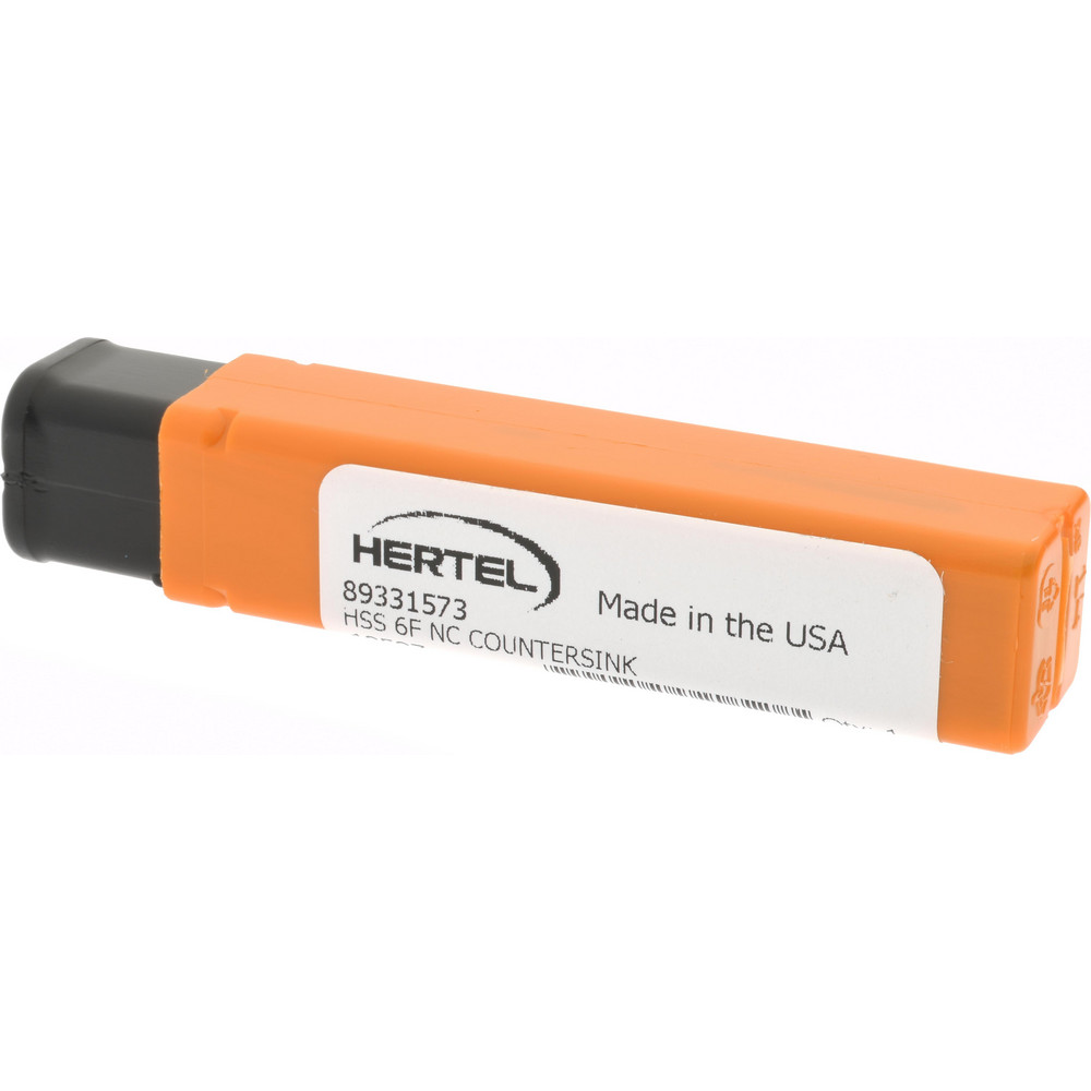 Hertel Countersink: 1/2" Head Dia, 100.00 deg Included Angle, 6 Flute, High-Speed Steel, Right Hand Cut - GX89331573