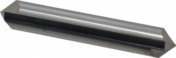 Harvey Tool Chamfer Mill: 1/2" Dia, 1/2" Shank Dia, 130 deg, 4 Flute, Solid Carbide, Single End - 18365