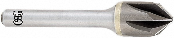 OSG Countersink: 1" Head Dia, 90.00 deg Included Angle, 6 Flute, Solid Carbide, Right Hand Cut - 706-1000-090