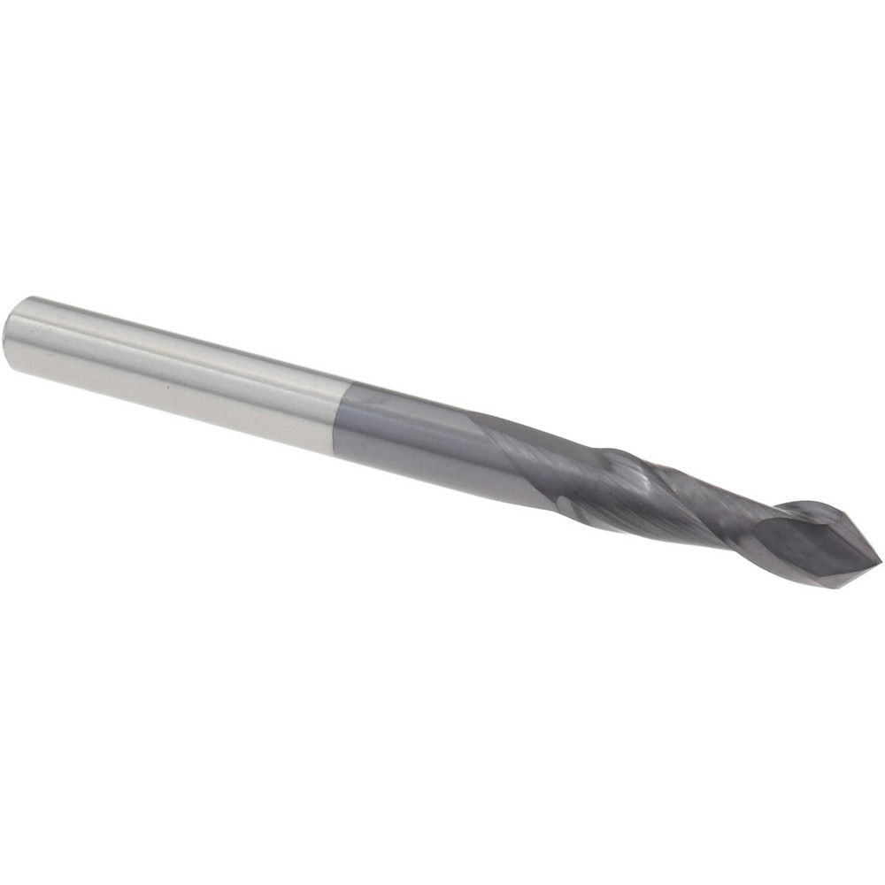 Harvey Tool Chamfer Mill: 3/16" Dia, 3/16" Shank Dia, 82 deg, 3 Flute, Solid Carbide, Single End - 978141
