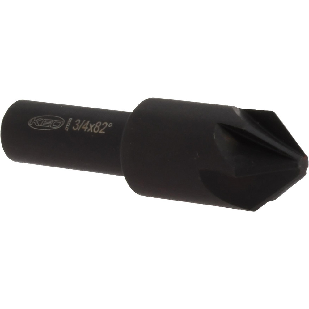 Keo Countersink Set: 5 Pc, 1/4 to 3/4" Head Dia, 1 Flute - 919-000-987