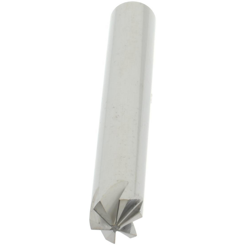 Hertel Countersink: 1/4" Head Dia, 120.00 deg Included Angle, 6 Flute, Solid Carbide, Right Hand Cut - 336-003090
