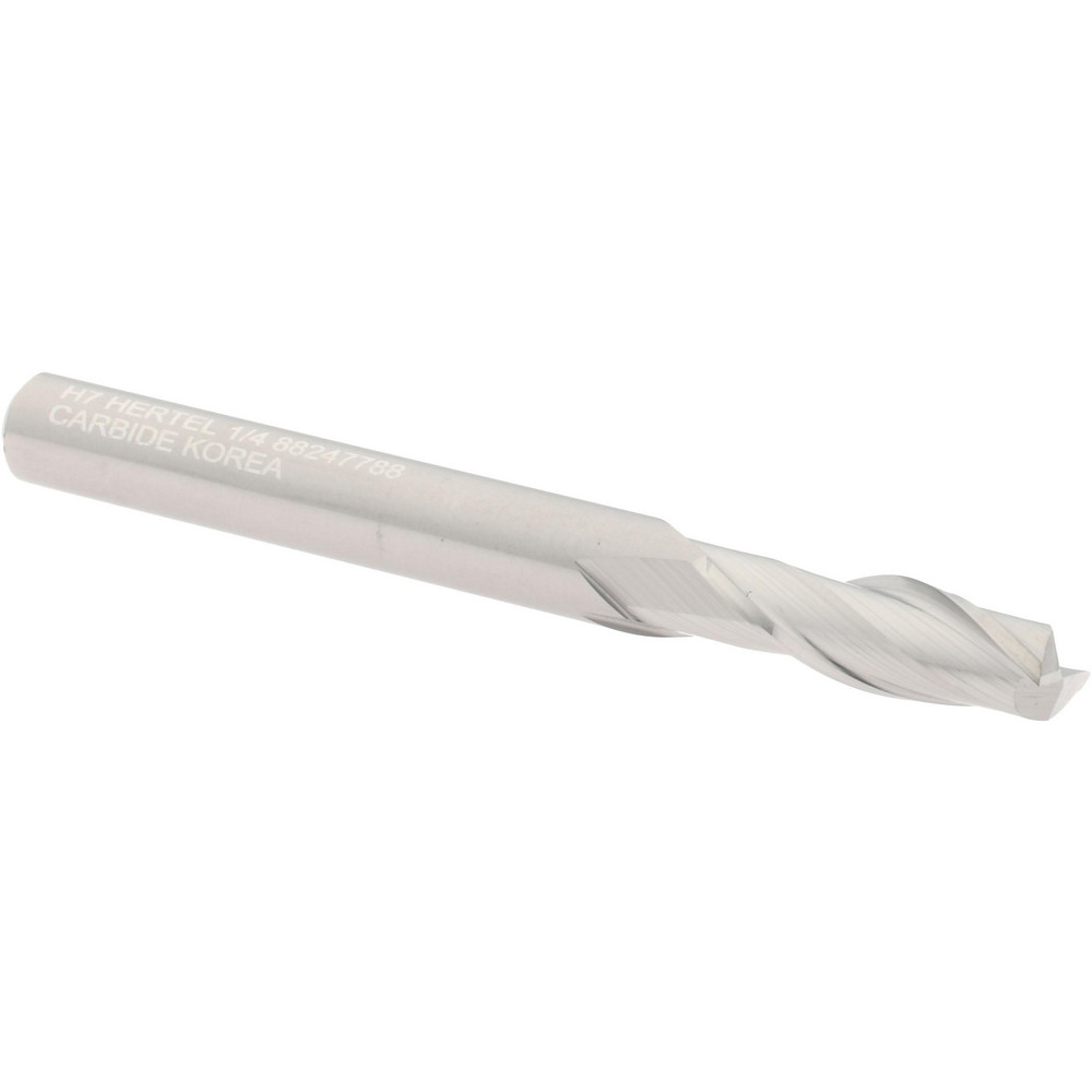 Hertel Countersink: 1/4" Head Dia, 120.00 deg Included Angle, 6 Flute, Solid Carbide, Right Hand Cut - 336-003090