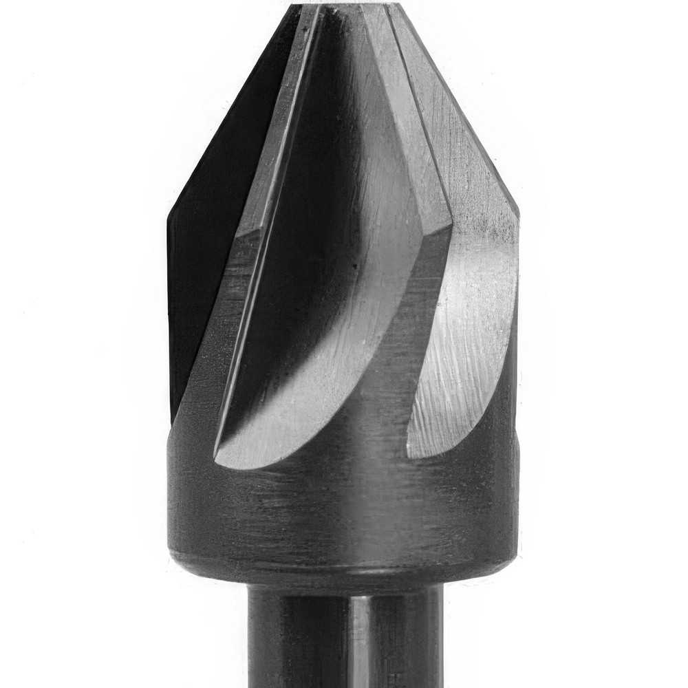 Melin Tool Countersink: 1" Head Dia, 82.00 deg Included Angle, 6 Flute, High-Speed Steel, Right Hand Cut - 18551