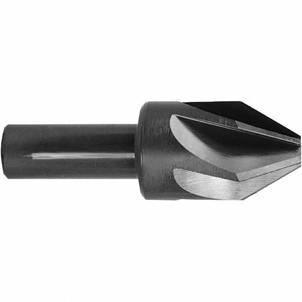 Melin Tool Countersink: 1" Head Dia, 82.00 deg Included Angle, 6 Flute, High-Speed Steel, Right Hand Cut - 18551