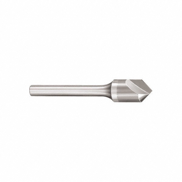 SGS Countersink: 3/8" Head Dia, 90.00 deg Included Angle, 1 Flute, Solid Carbide, Right Hand Cut - 74210