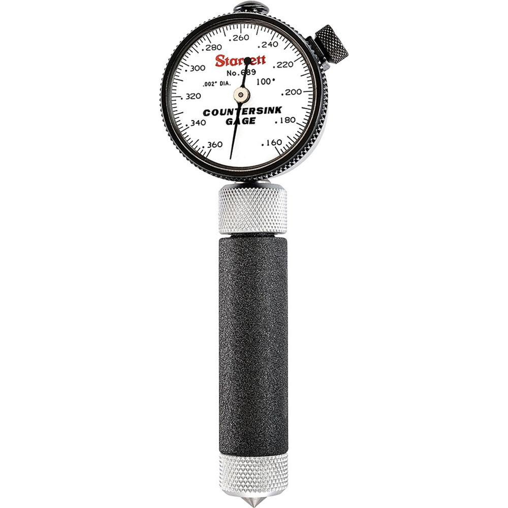 Made in USA 1-1/4" OAL, 1/2" Head Dia, 2 Flute, 100° Incl Angle, Integral Pilot, Adjustable Stop Countersink - 152-2-100-.2500