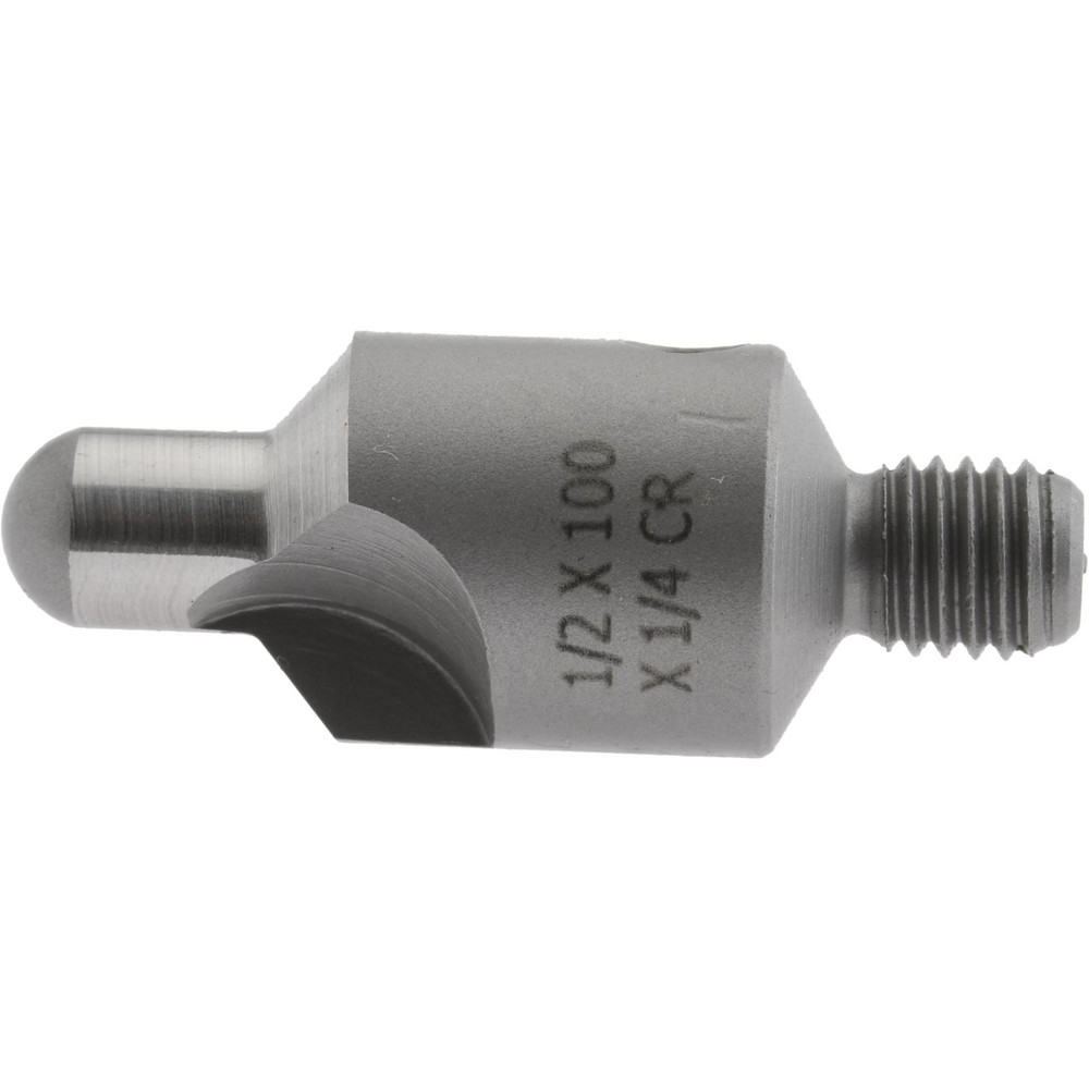 Made in USA 1-1/4" OAL, 1/2" Head Dia, 2 Flute, 100° Incl Angle, Integral Pilot, Adjustable Stop Countersink - 152-2-100-.2500