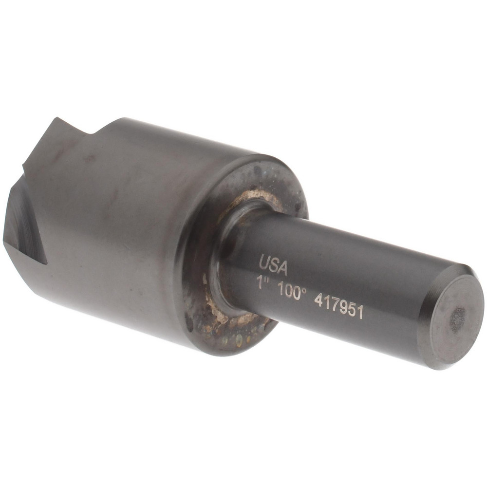 Hertel Countersink: 1" Head Dia, 100.00 deg Included Angle, 4 Flute, High-Speed Steel - GX89337018