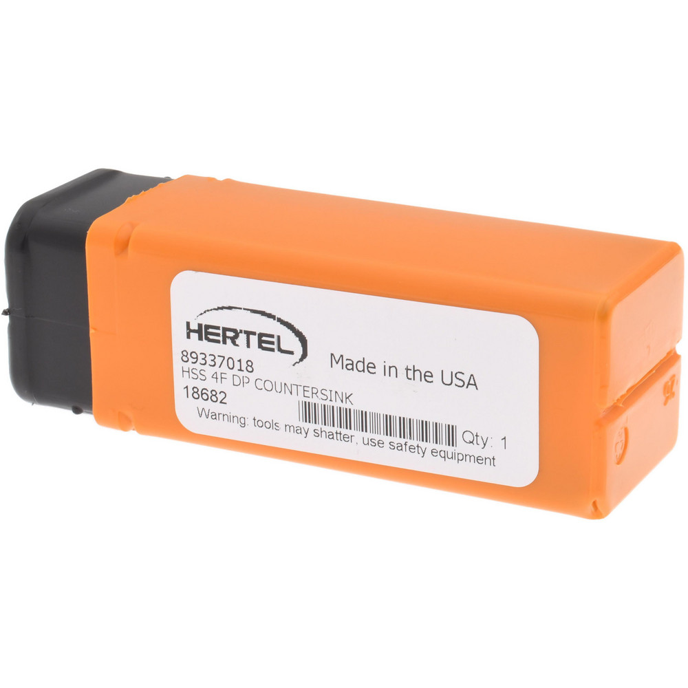 Hertel Countersink: 1" Head Dia, 100.00 deg Included Angle, 4 Flute, High-Speed Steel - GX89337018