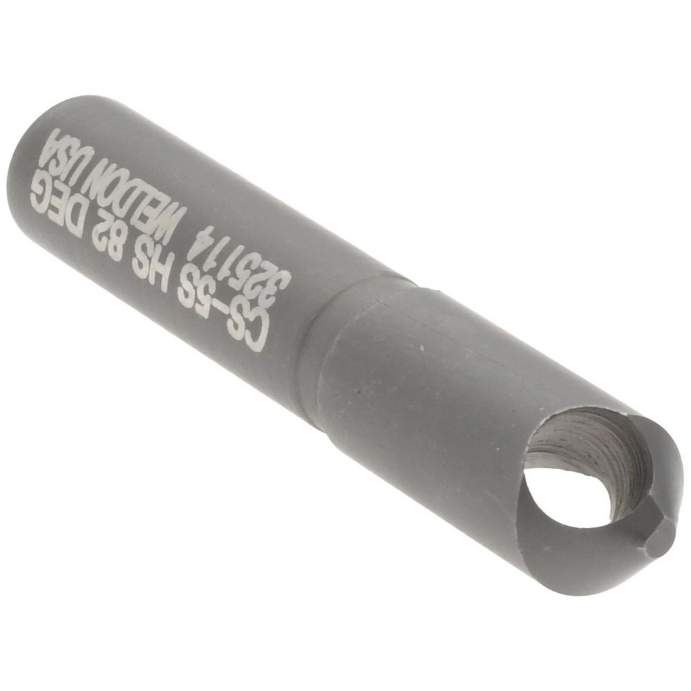 Weldon Countersink: 17/64" Head Dia, 82.00 deg Included Angle, 0 Flute, High-Speed Steel, Right Hand Cut - 98812-94-W