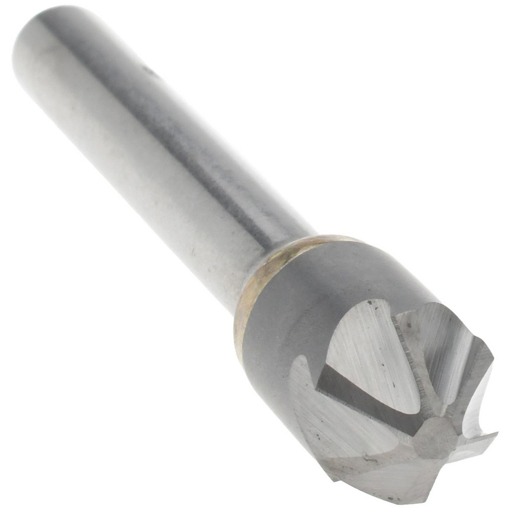 Melin Tool Countersink: 3/8" Head Dia, 90.00 deg Included Angle, 6 Flute, Solid Carbide, Right Hand Cut - 18390