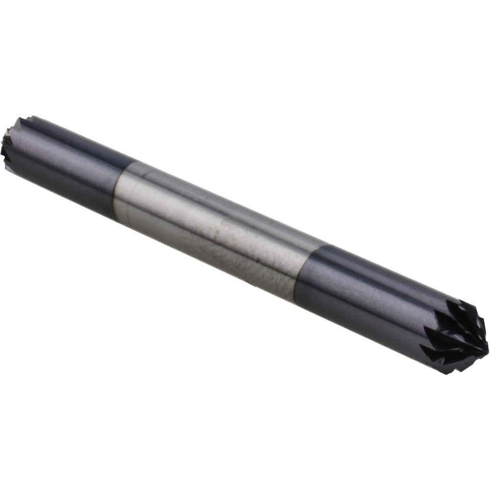 Harvey Tool Chamfer Mill: 1/4" Dia, 1/4" Shank Dia, 90 deg, Solid Carbide, Single End - 994045-C3
