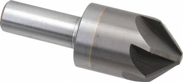 SGS Countersink: 1" Head Dia, 90.00 deg Included Angle, 6 Flute, Solid Carbide, Right Hand Cut - 74270