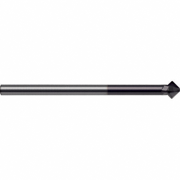 Guhring Chamfer Mill: 12.00 mm Dia, 6.00 mm Shank Dia, 90 deg, 4 Flute, Solid Carbide, Single End - 9004950120000
