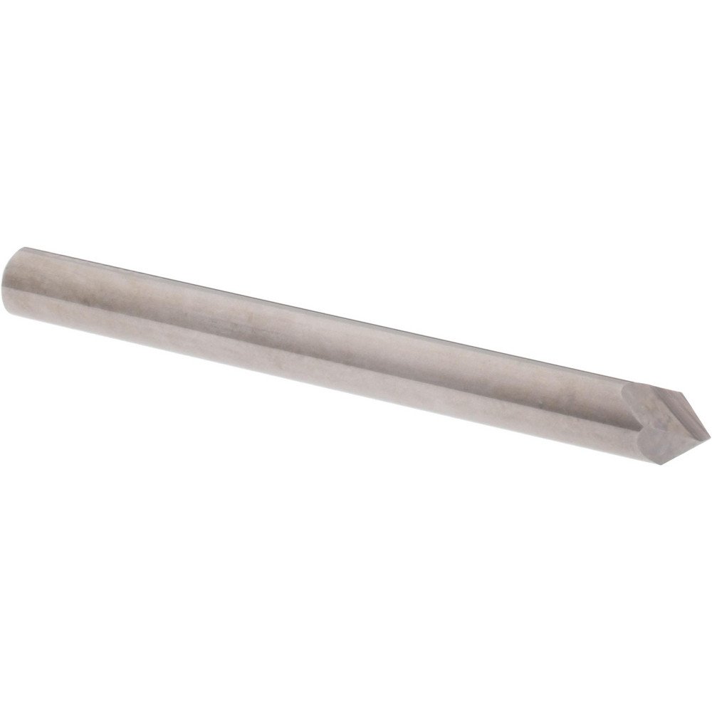 Accupro Chamfer Mill: 1/2" Dia, 1/2" Shank Dia, 82 deg, 4 Flute, Solid Carbide, Single End - 2500083
