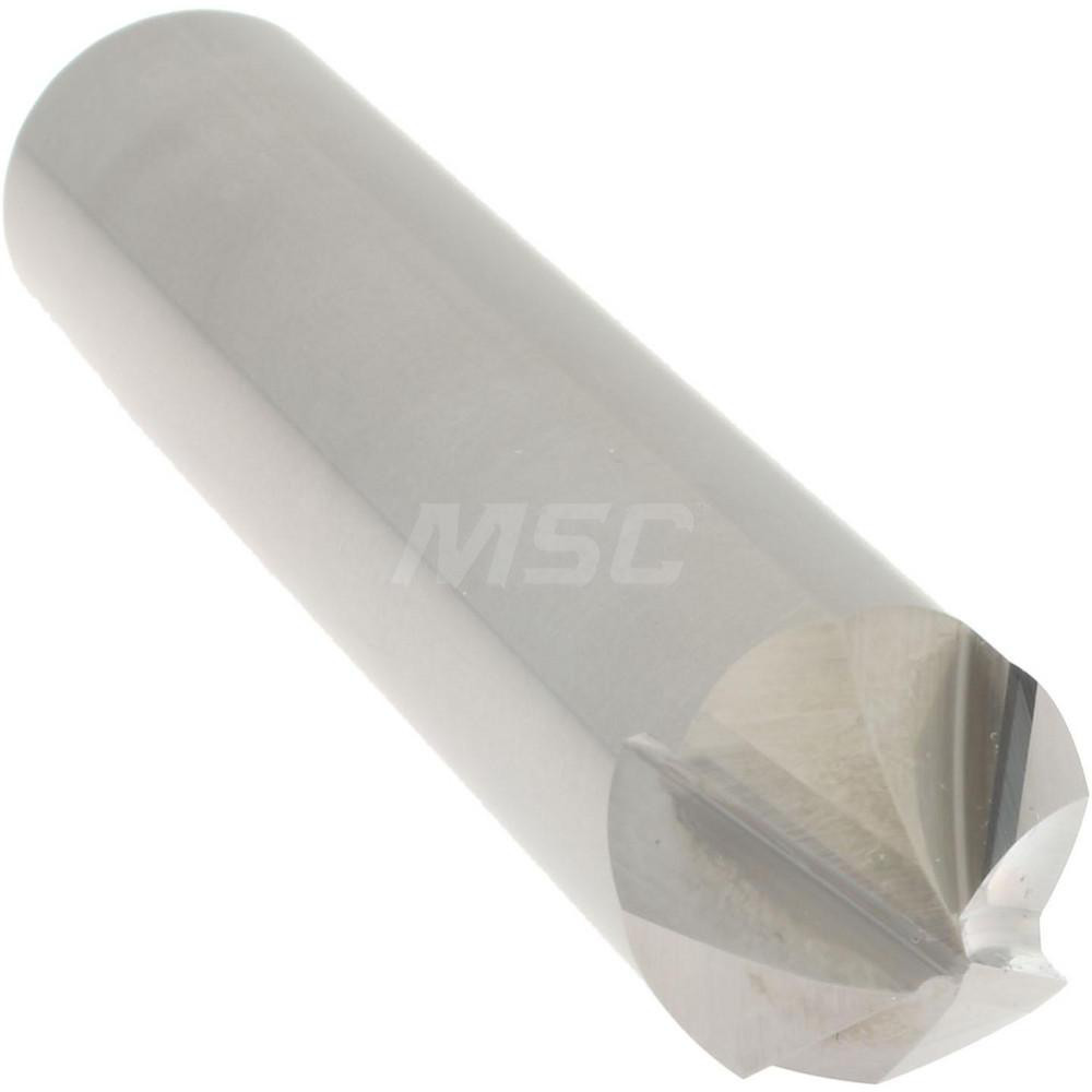 Accupro Chamfer Mill: 1/2" Dia, 1/2" Shank Dia, 82 deg, 4 Flute, Solid Carbide, Single End - 2500083