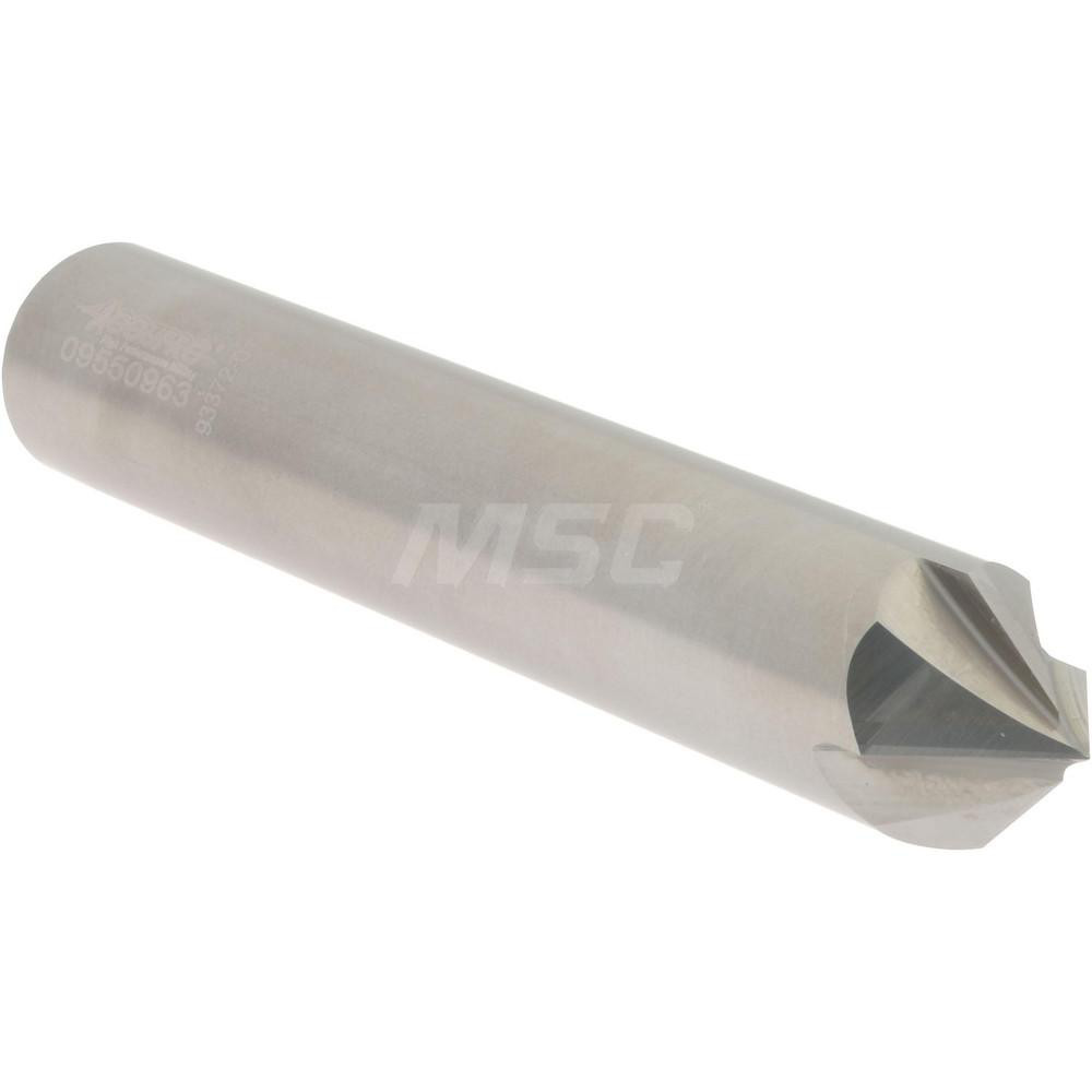Accupro Chamfer Mill: 1/2" Dia, 1/2" Shank Dia, 82 deg, 4 Flute, Solid Carbide, Single End - 2500083