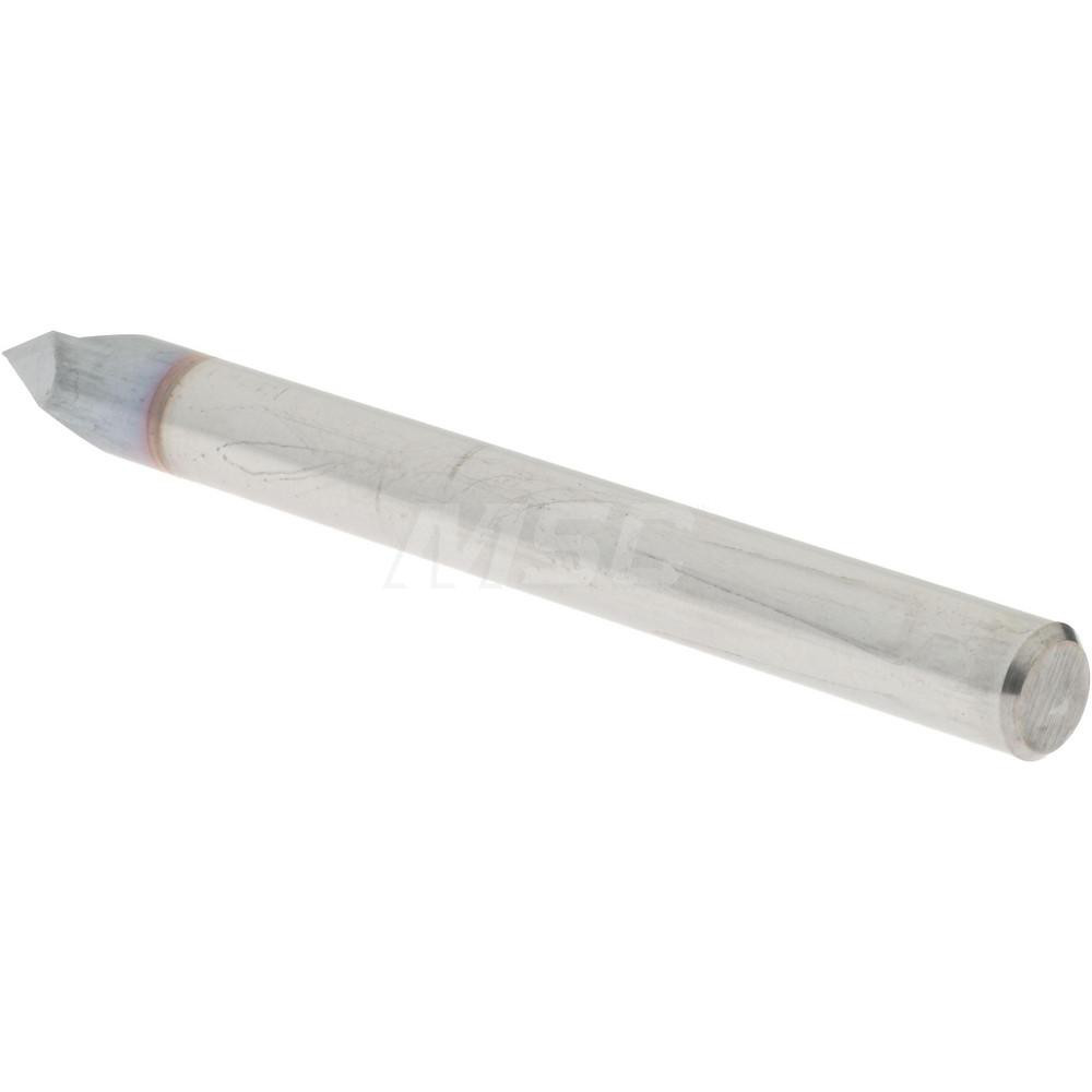 Accupro Chamfer Mill: 3/16" Dia, 3/16" Shank Dia, 60 deg, 2 Flute, Solid Carbide, Single End - 2500198