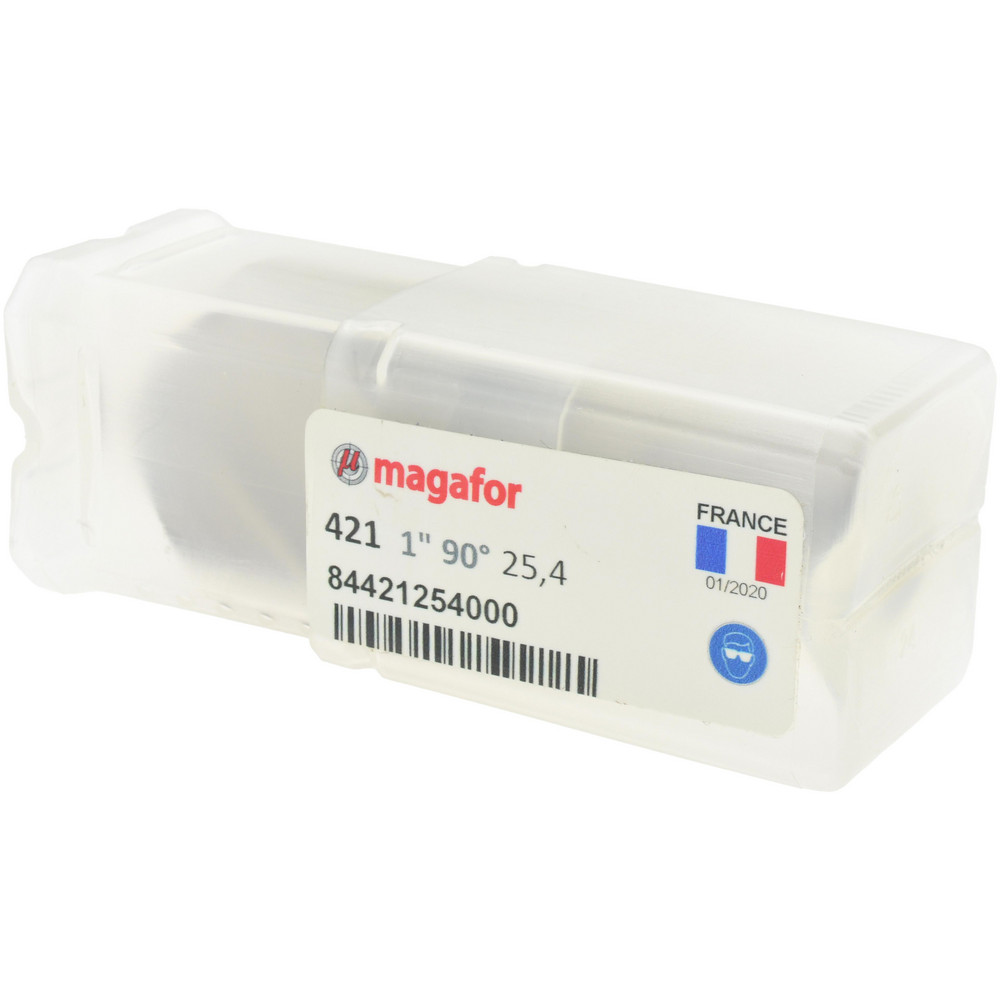 Magafor Countersink: 1" Head Dia, 90.00 deg Included Angle, 1 Flute, Cobalt Steel, Right Hand Cut - 84421254000
