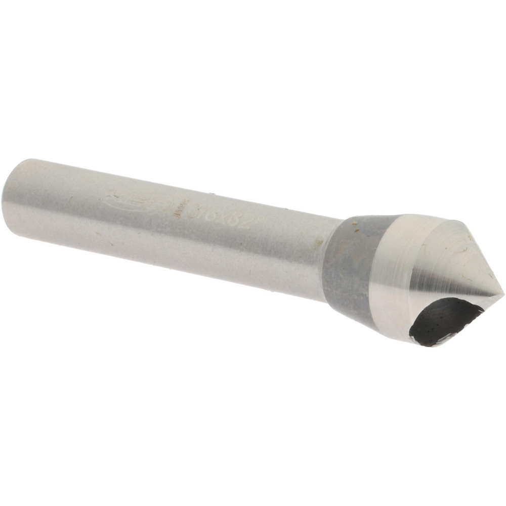Hertel Countersink: 3/8" Head Dia, 100.00 deg Included Angle, 1 Flute, Solid Carbide, Right Hand Cut - 331-205080