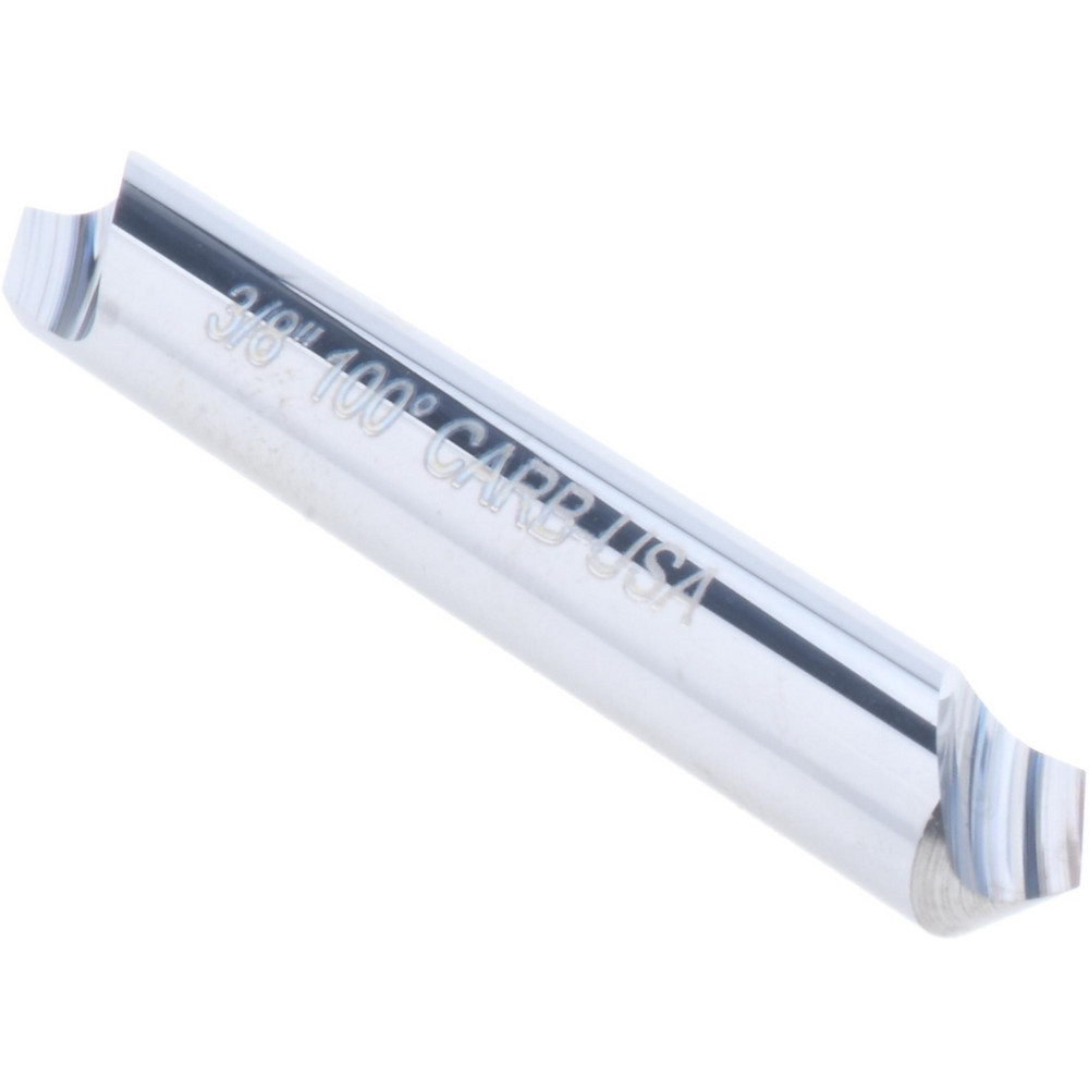Hertel Countersink: 3/8" Head Dia, 100.00 deg Included Angle, 1 Flute, Solid Carbide, Right Hand Cut - 331-205080