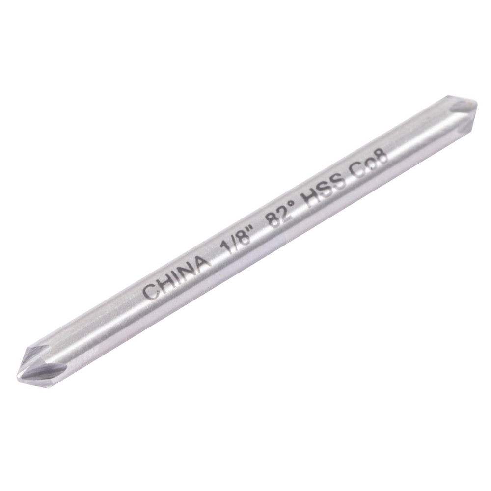 Hertel Countersink: 1/8" Head Dia, 82.00 deg Included Angle, 6 Flute, High-Speed Steel, Right Hand Cut - GX89330245