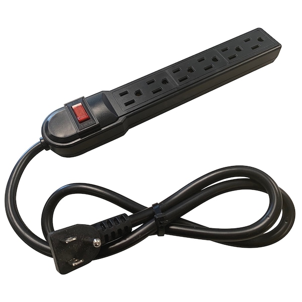 Steren Surge-Protected Power Strip (6-Outlet) - 905-112