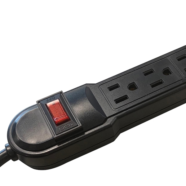 Steren Surge-Protected Power Strip (6-Outlet) - 905-112