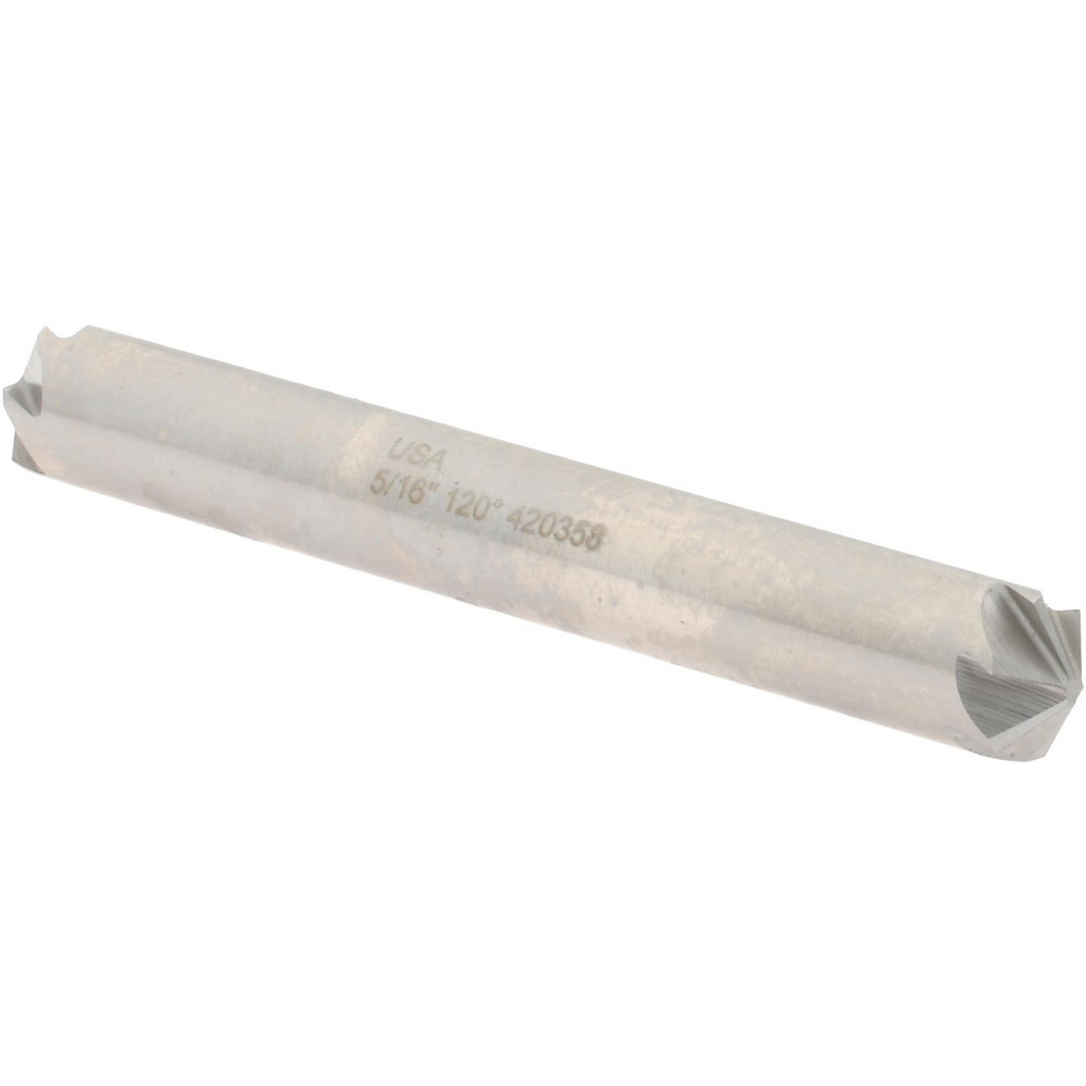 Hertel Countersink: 5/16" Head Dia, 120.00 deg Included Angle, 6 Flute, High-Speed Steel, Right Hand Cut - GX89331367