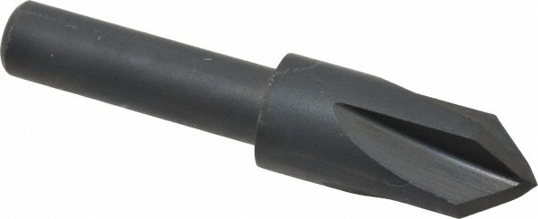 Cleveland Countersink: 3/8" Head Dia, 82.00 deg Included Angle, 4 Flute, High-Speed Steel, Right Hand Cut - C46205