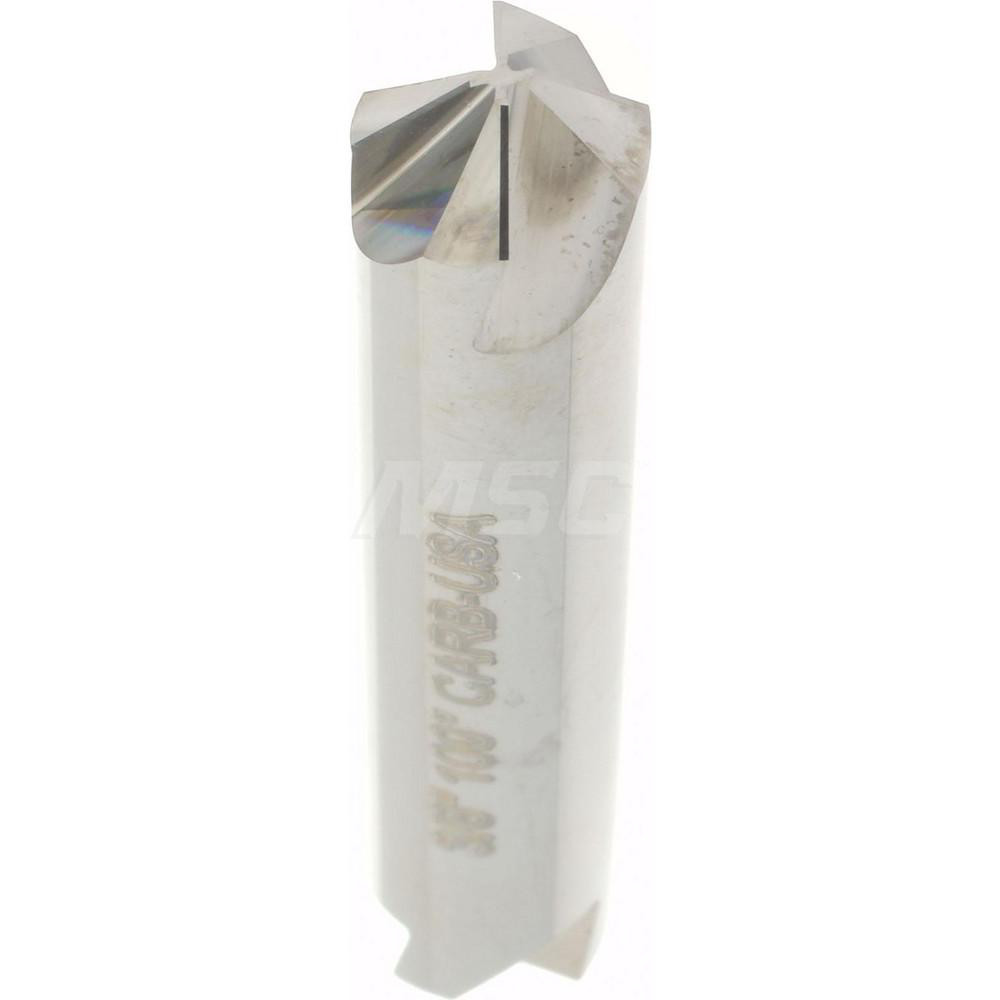 Hertel Countersink: 3/8" Head Dia, 100.00 deg Included Angle, 4 Flute, Solid Carbide, Right Hand Cut - 334-205080