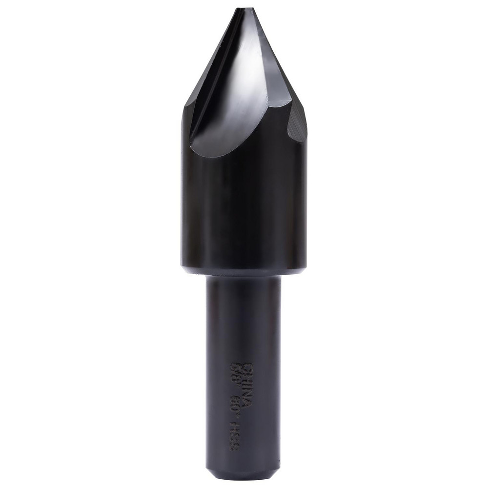 Hertel Countersink: 5/8" Head Dia, 60.00 deg Included Angle, 4 Flute, High-Speed Steel, Right Hand Cut - GX89329742
