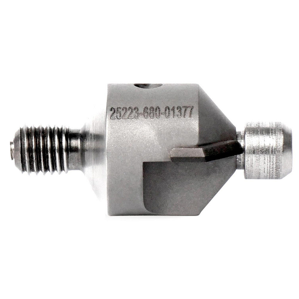 Harvey Tool Chamfer Mill: 3/8" Dia, 3/8" Shank Dia, 130 deg, 3 Flute, Solid Carbide, Single End - 18465