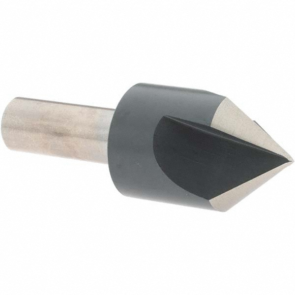 Value Collection Countersink: 1" Head Dia, 82.00 deg Included Angle, 3 Flute, High-Speed Steel, Right Hand Cut - 28620